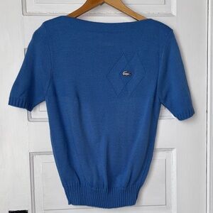 VINTAGE LACOSTE HAYMAKER SHORT SLEEVE SWEATER